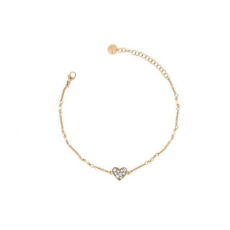 Bracciale Cuore Zirconi Bianchi-Bracciali-RUE DES MILLE- [SKU] -Gioielleria Granarelli