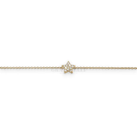 Bracciale Stella pavé Diamanti in Oro Giallo-Bracciali-CRIVELLI-Gioielleria Granarelli