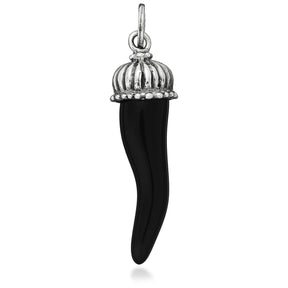 Charm Corno Nero Cupola-Ciondoli-RASPINI- [SKU] -Gioielleria Granarelli
