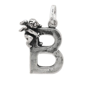 Charm Lettera B con Angelo-Ciondoli-RASPINI- [SKU] -Gioielleria Granarelli