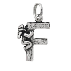 Charm Lettera F con Angelo-Ciondoli-RASPINI- [SKU] -Gioielleria Granarelli