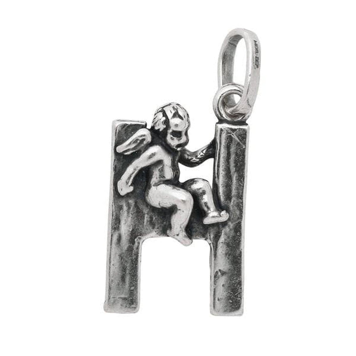 Charm Lettera H con Angelo-Ciondoli-RASPINI- [SKU] -Gioielleria Granarelli