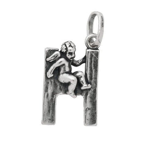 Charm Lettera H con Angelo-Ciondoli-RASPINI- [SKU] -Gioielleria Granarelli