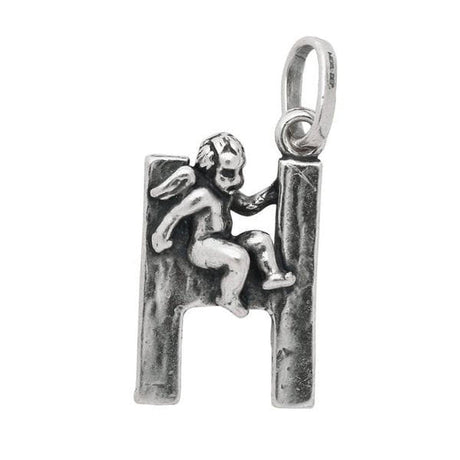 Charm Lettera H con Angelo-Ciondoli-RASPINI- [SKU] -Gioielleria Granarelli