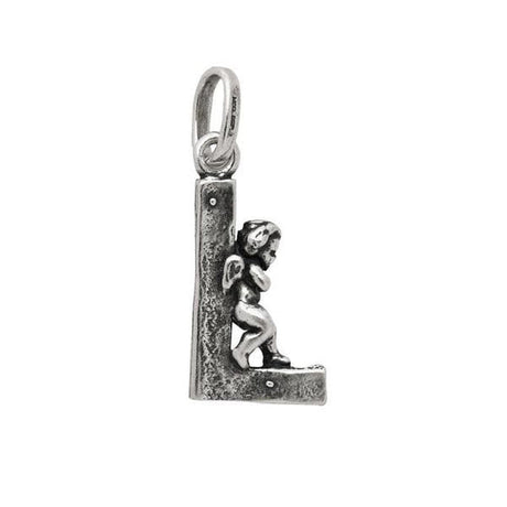 Charm Lettera L con Angelo-Ciondoli-RASPINI- [SKU] -Gioielleria Granarelli