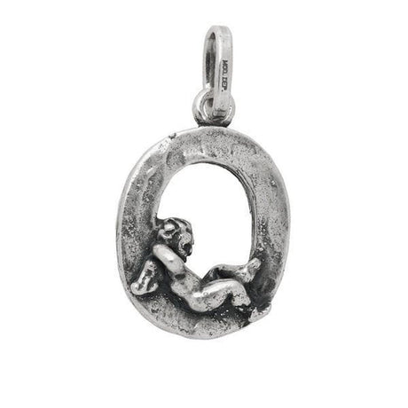 Charm Lettera O con Angelo-Ciondoli-RASPINI- [SKU] -Gioielleria Granarelli