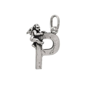 Charm Lettera P con Angelo-Ciondoli-RASPINI- [SKU] -Gioielleria Granarelli