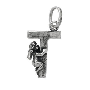 Charm Lettera T con Angelo-Ciondoli-RASPINI- [SKU] -Gioielleria Granarelli