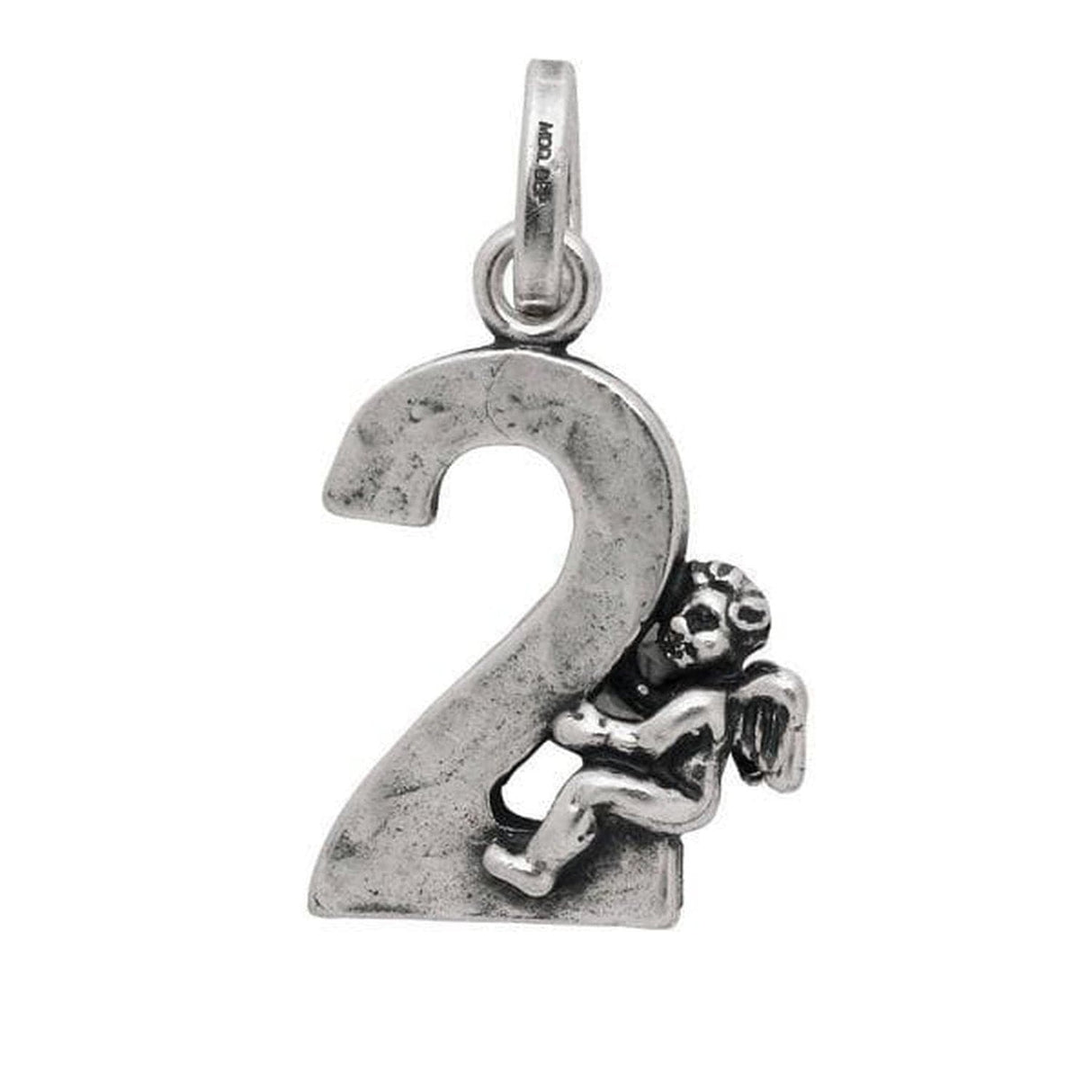 Charm Numero 2 con Angelo-Girocolli-RASPINI- [SKU] -Gioielleria Granarelli