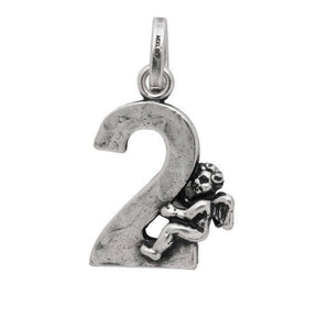 Charm Numero 2 con Angelo-Girocolli-RASPINI- [SKU] -Gioielleria Granarelli