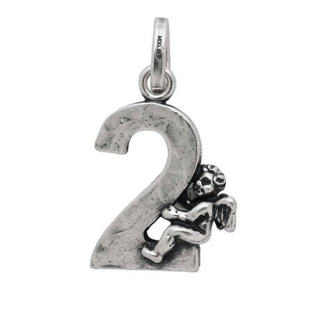 Charm Numero 2 con Angelo-Girocolli-RASPINI- [SKU] -Gioielleria Granarelli