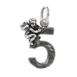 Charm Numero 5 con Angelo-Girocolli-RASPINI- [SKU] -Gioielleria Granarelli