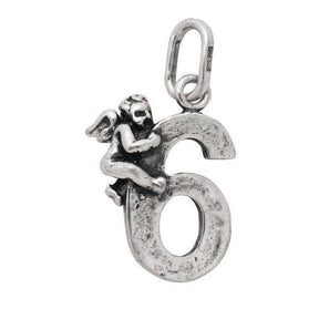 Charm Numero 6 con Angelo-Girocolli-RASPINI- [SKU] -Gioielleria Granarelli