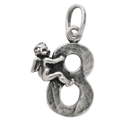 Charm Numero 8 con Angelo-Girocolli-RASPINI- [SKU] -Gioielleria Granarelli
