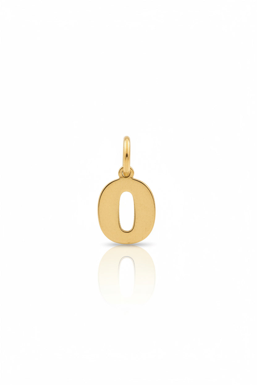 Ciondolo in oro giallo personalizzabile lettera alfabeto | - La t Ciondolo in oro giallo personalizzabile lettera alfabeto | - La t