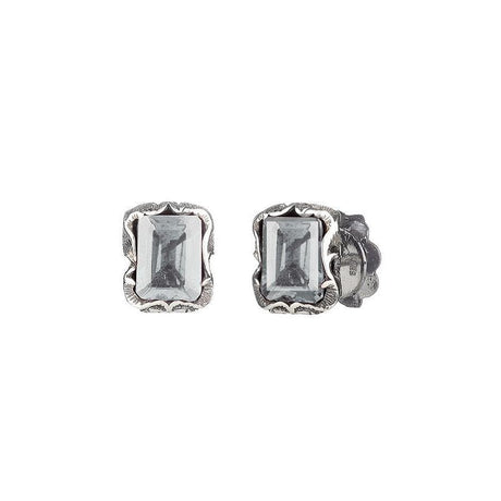 Orecchini a lobo intagliati con Pietra-Orecchini-MARIA E LUISA JEWELS- [SKU] -Gioielleria Granarelli