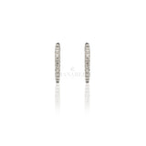 Orecchini Cerchio Diamanti in Oro Bianco-Orecchini-CRIVELLI-Gioielleria Granarelli