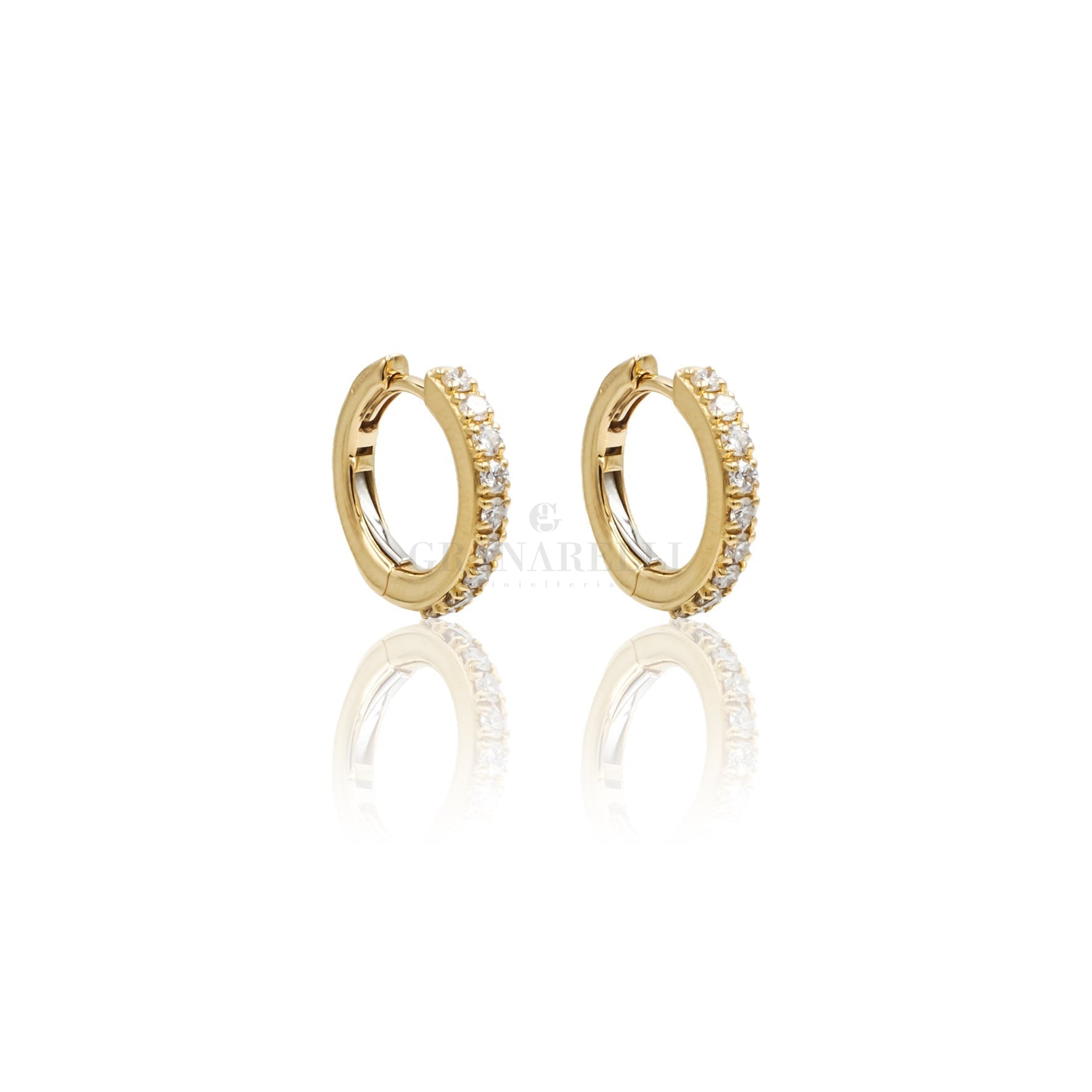 Orecchini A Perno Andralok In Oro 9kt | Maiale Con Perla | Altezza 10,7 Mm | Regalo In Confezione - 3