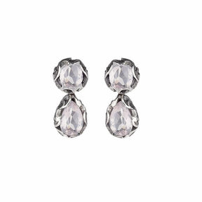 Orecchino a boccolina con pietra a goccia-Orecchini-MARIA E LUISA JEWELS- [SKU] -Gioielleria Granarelli