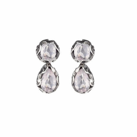 Orecchino a boccolina con pietra a goccia-Orecchini-MARIA E LUISA JEWELS- [SKU] -Gioielleria Granarelli